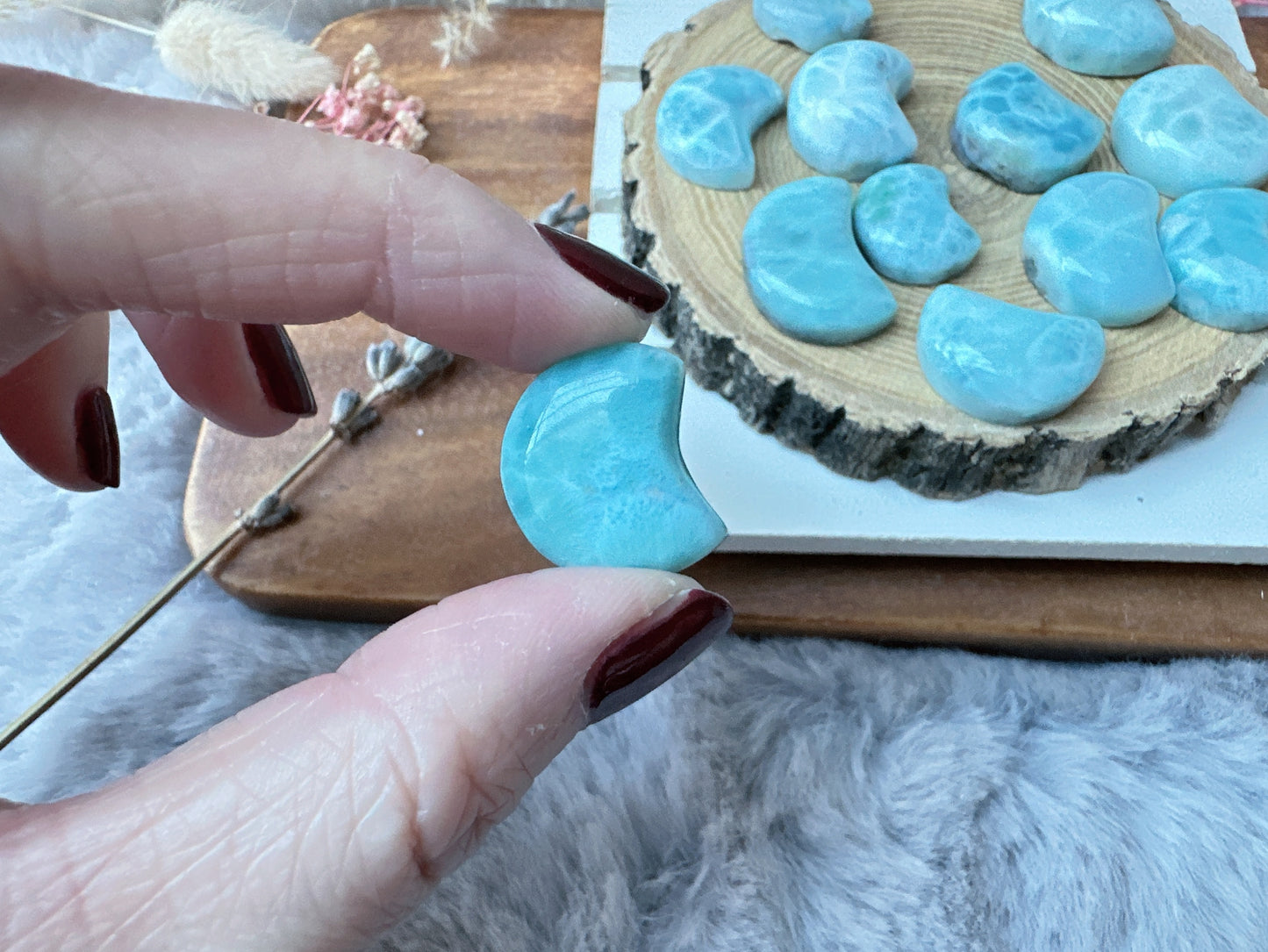 Tiny Larimar Moon