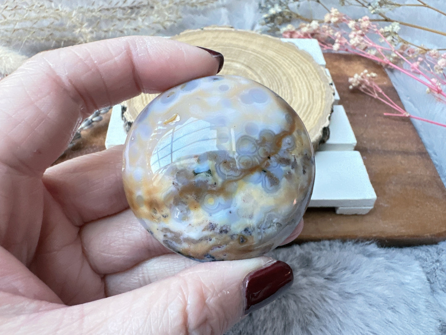 Ocean Jasper Palm Stone