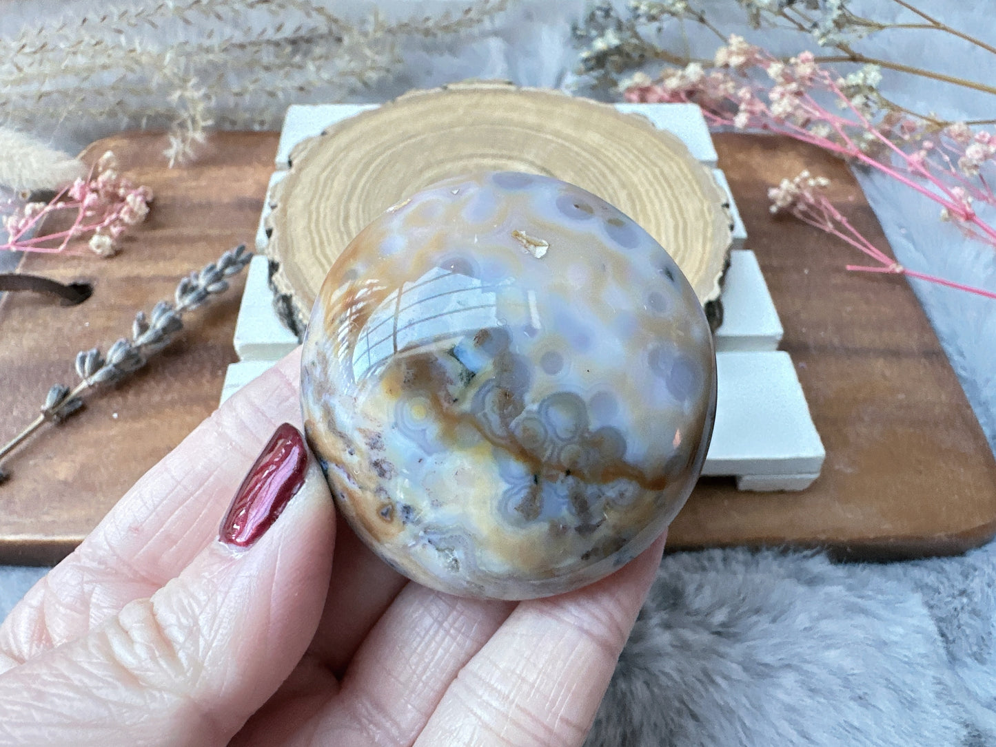 Ocean Jasper Palm Stone