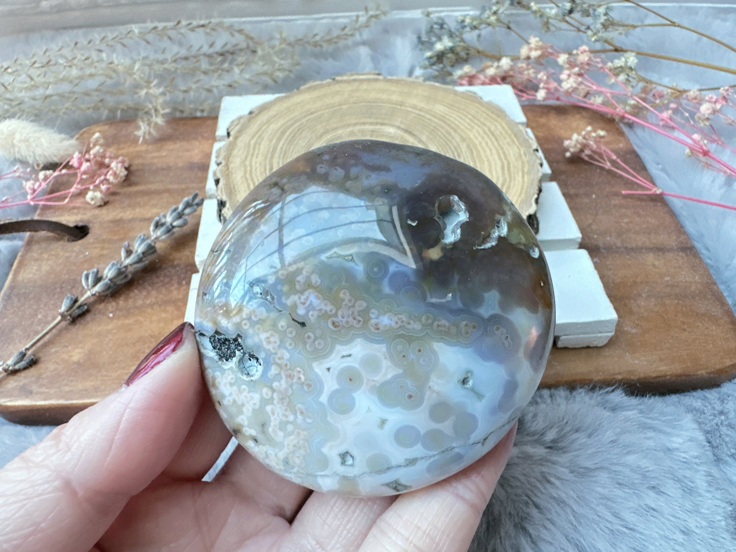 Ocean Jasper Palm Stone