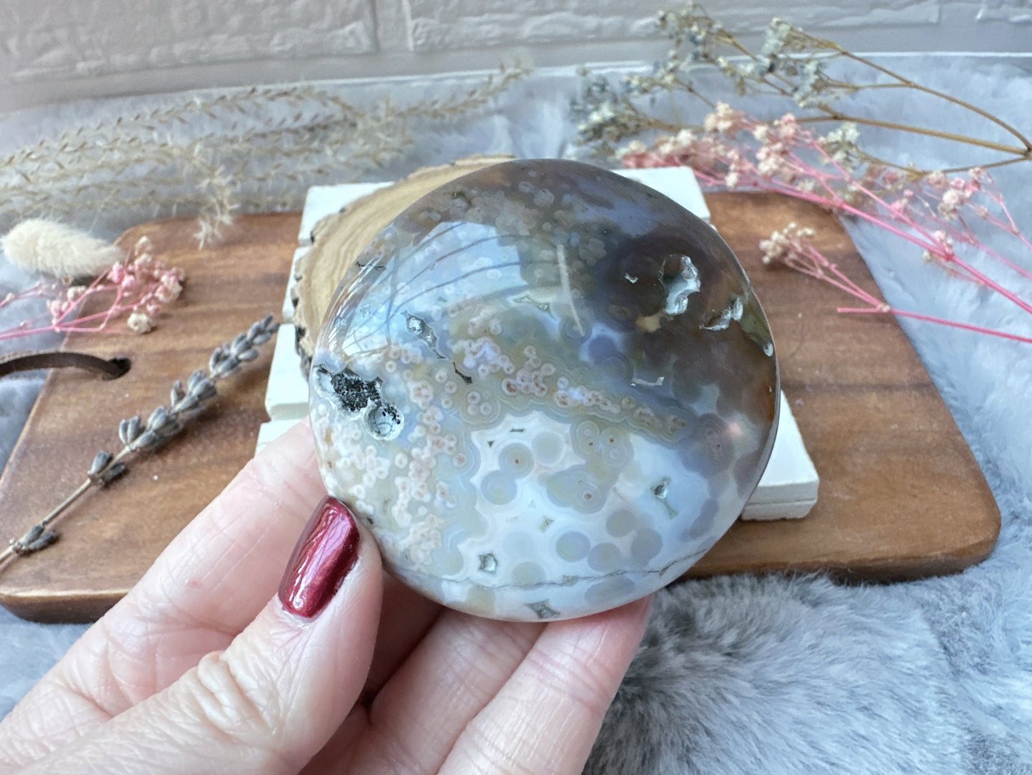 Ocean Jasper Palm Stone