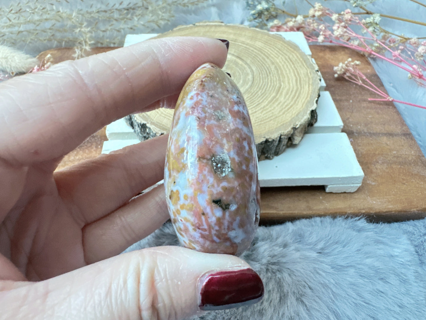 Ocean Jasper Palm Stone
