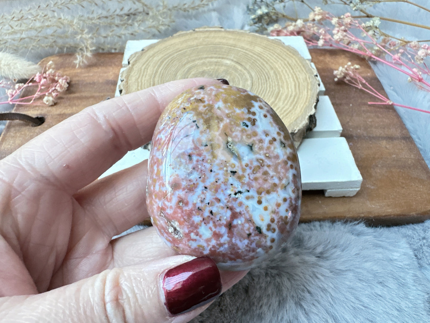 Ocean Jasper Palm Stone