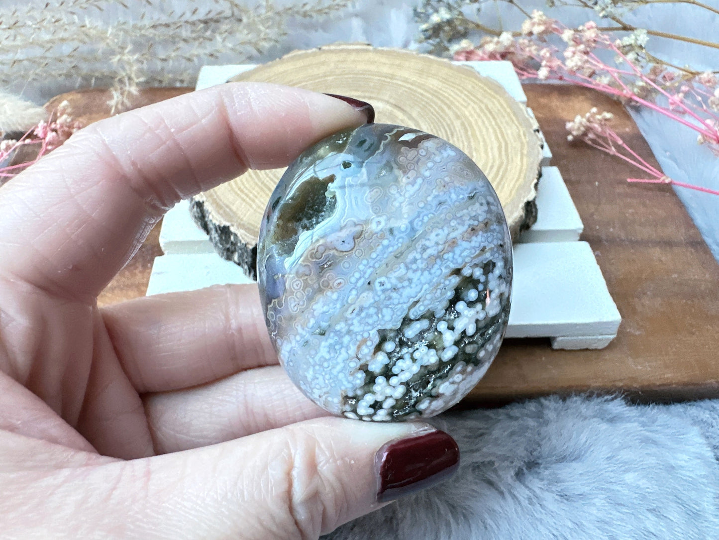 Ocean Jasper Palm Stone