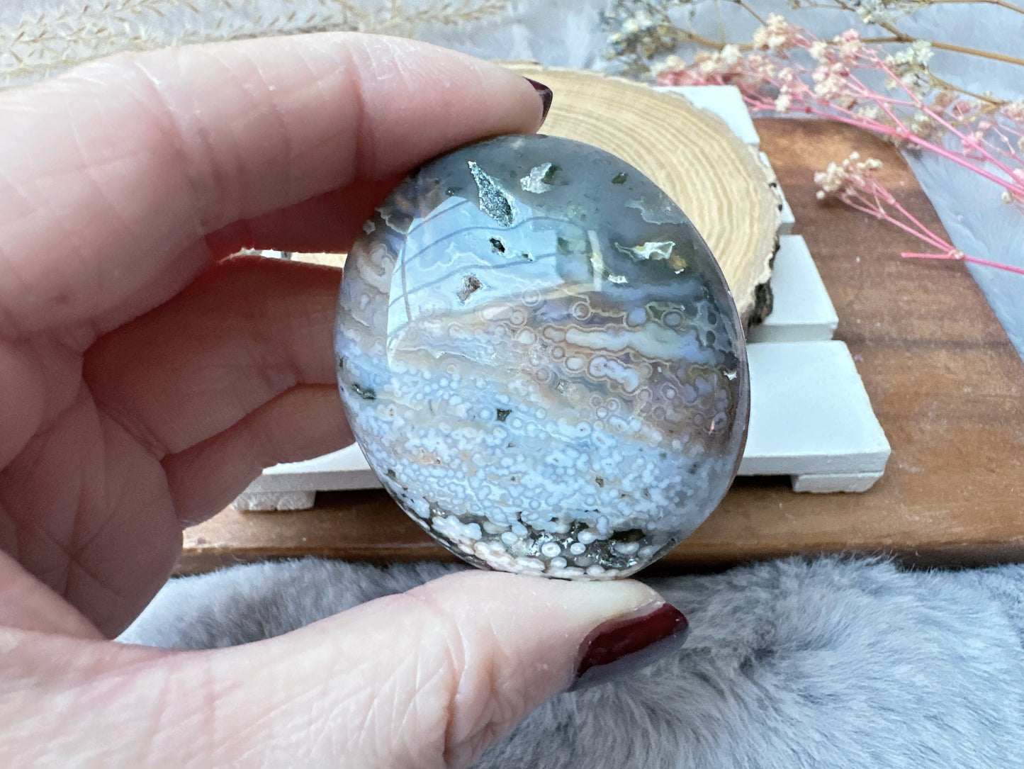 Ocean Jasper Palm Stone