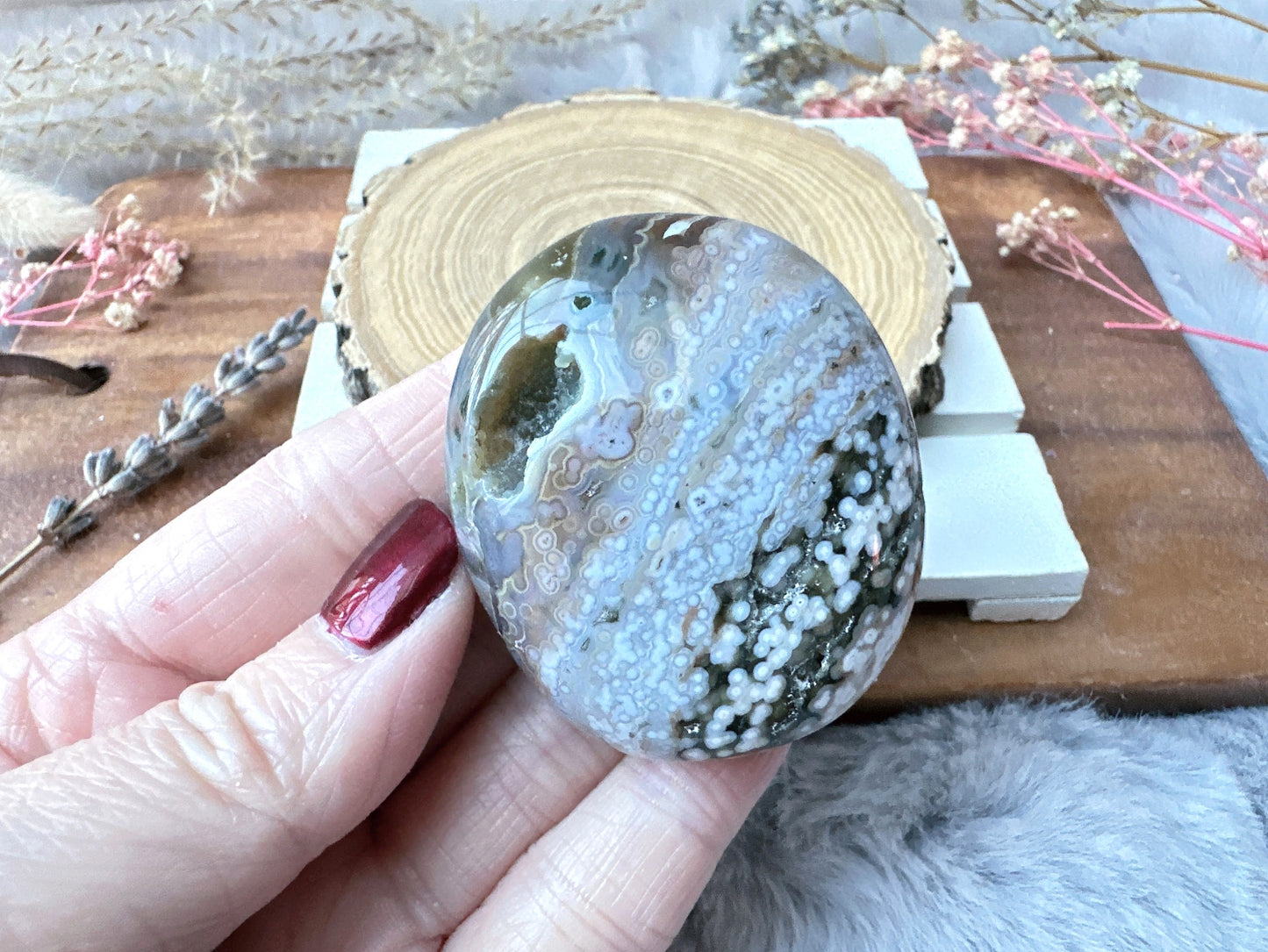 Ocean Jasper Palm Stone