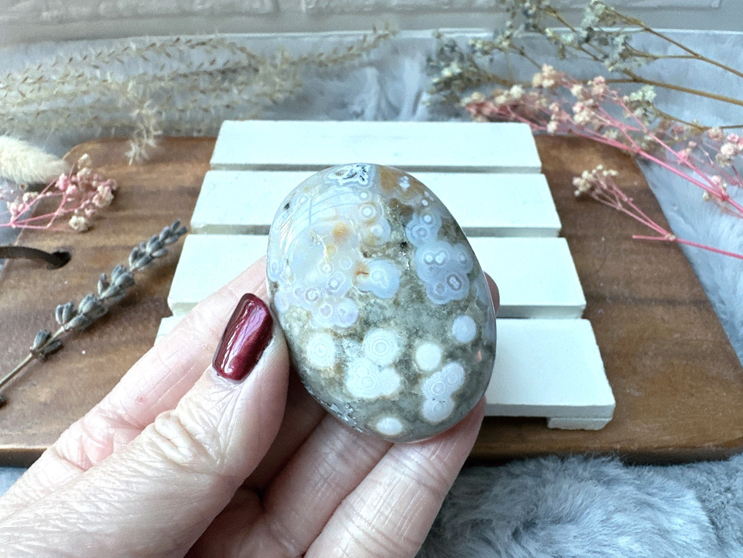 Ocean Jasper Palm Stone