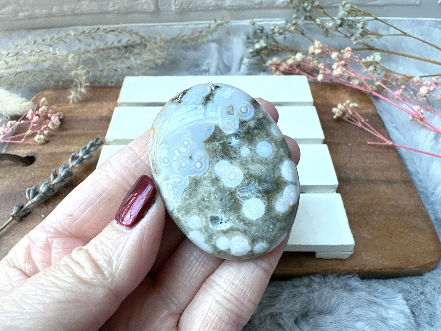 Ocean Jasper Palm Stone