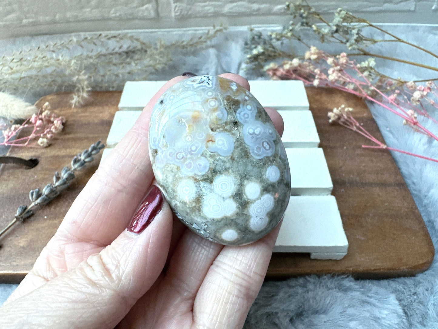 Ocean Jasper Palm Stone