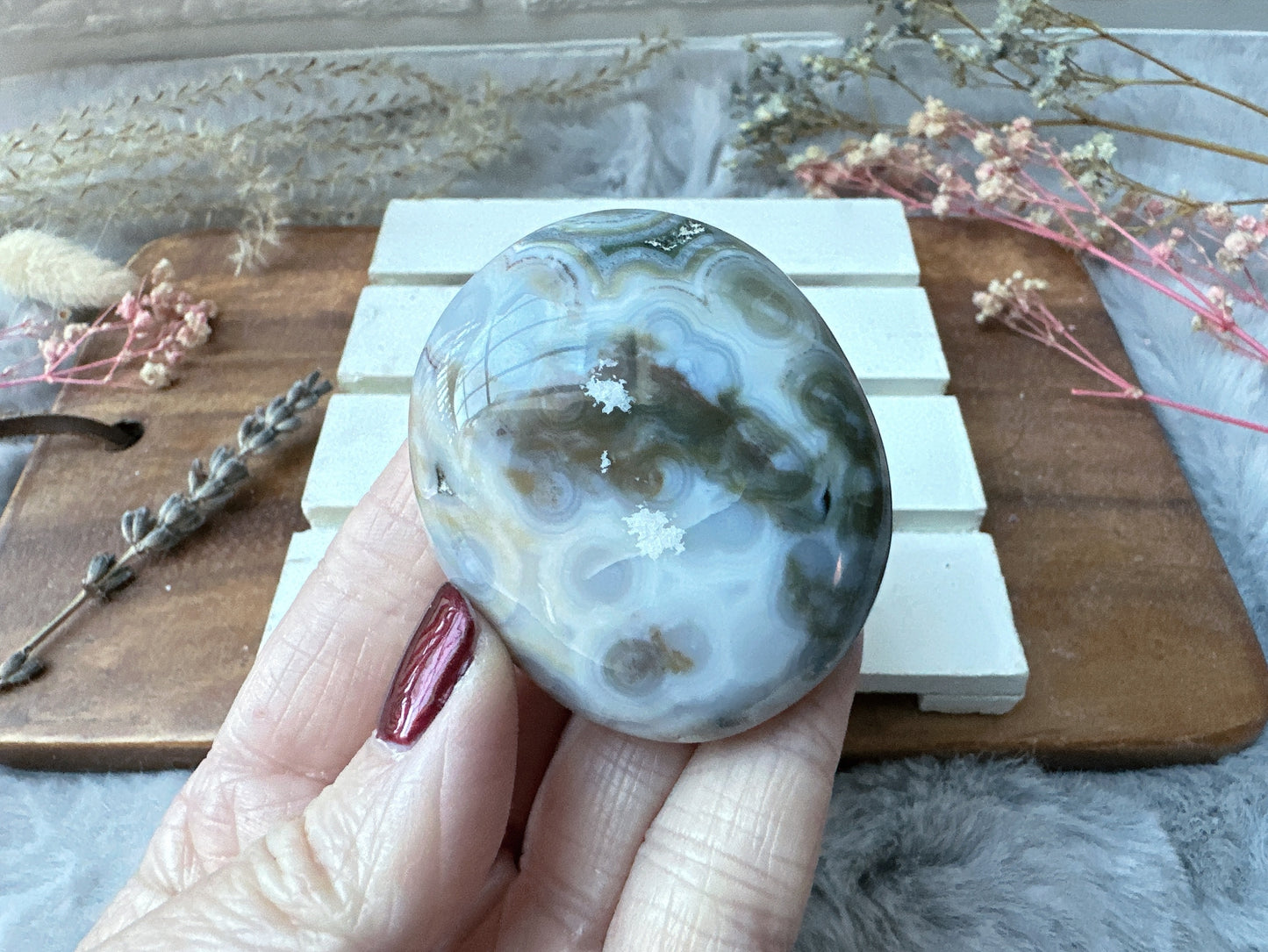 Ocean Jasper Palm Stone