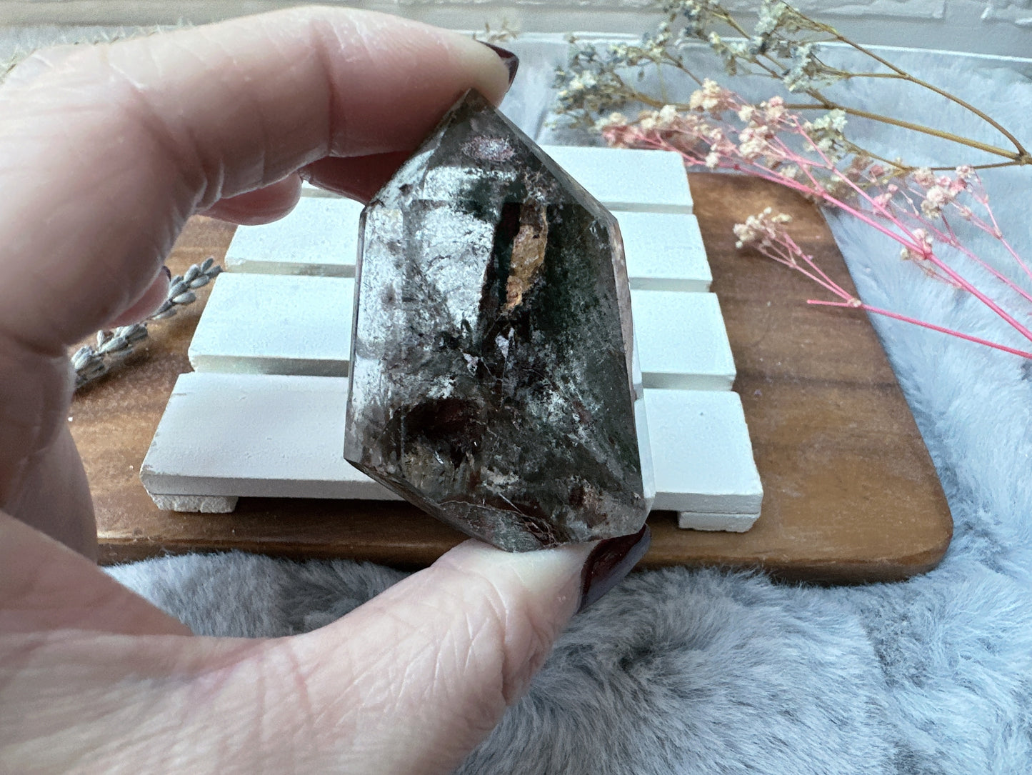 Small Garden Quartz Polished Point