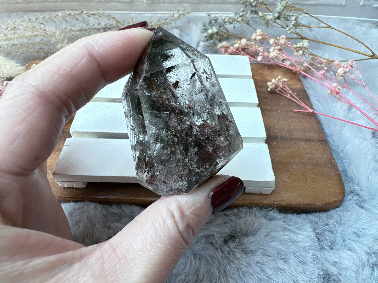 Small Garden Quartz Polished Point