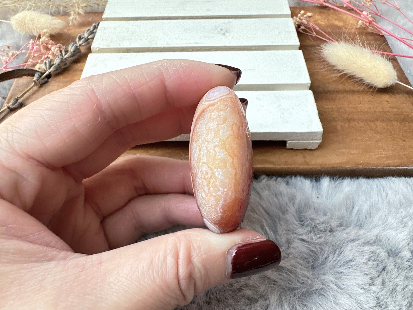 Small Gobi Agate Palm Stone