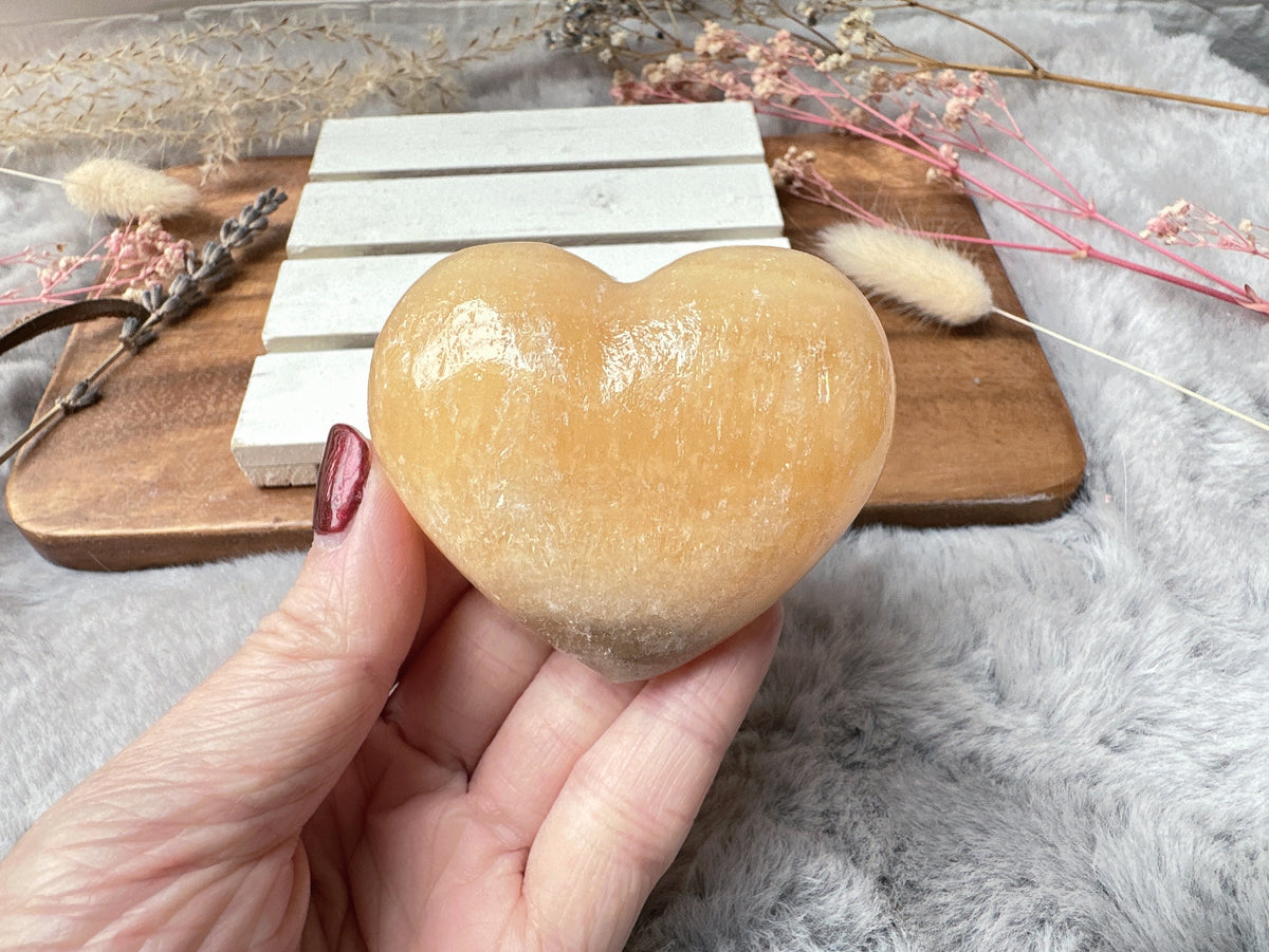 Mexican Onyx/Calcite Heart