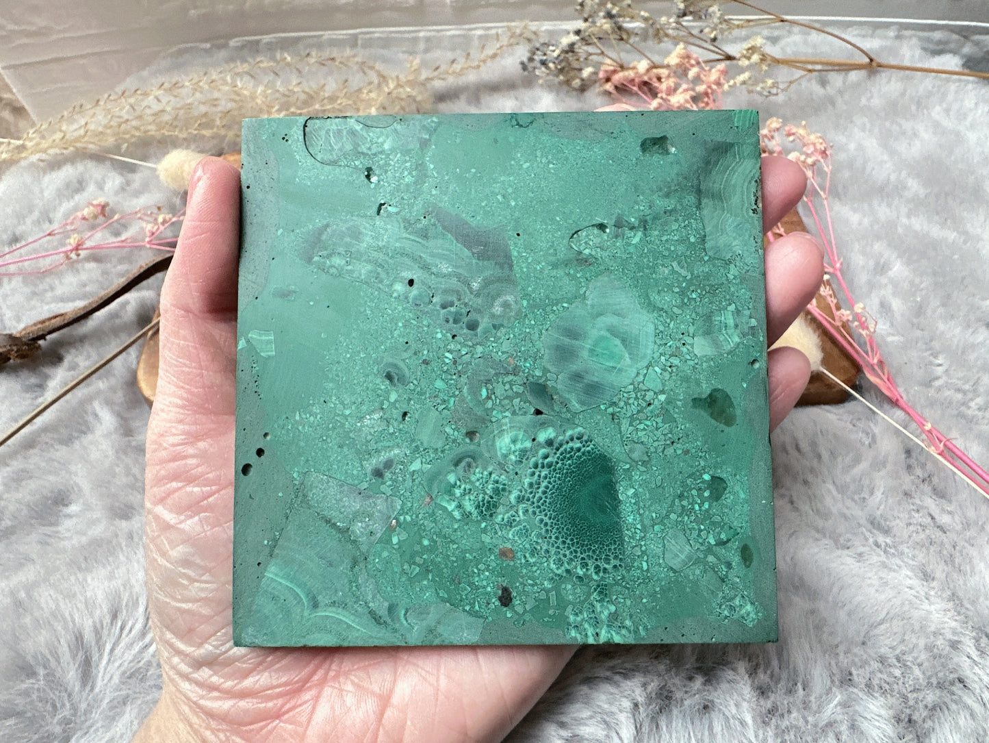 Malachite Square Slab