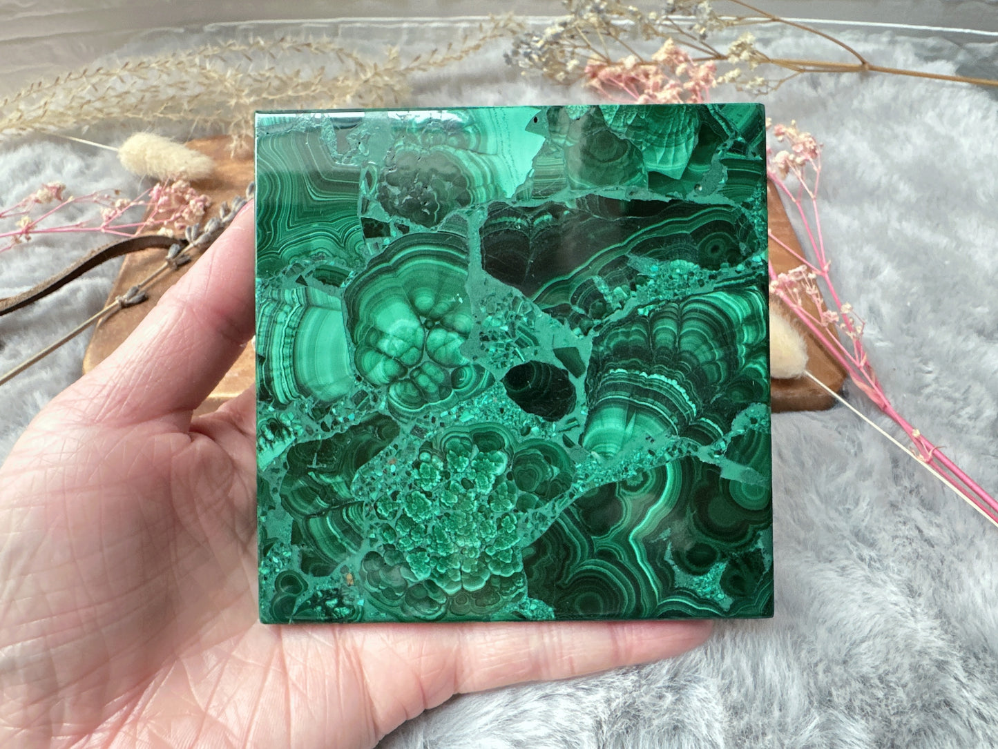 Malachite Square Slab