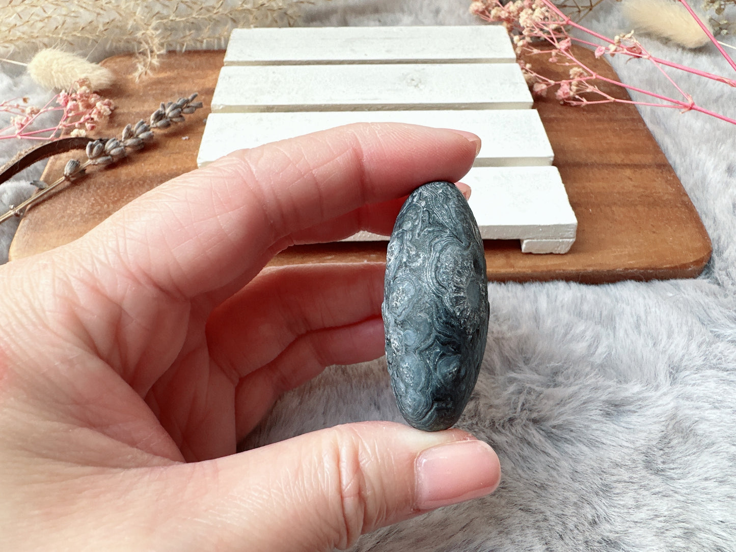 Small Gobi Agate Palm Stone