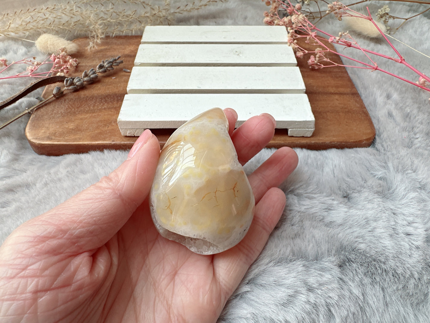 Small Agate Druzy Egg