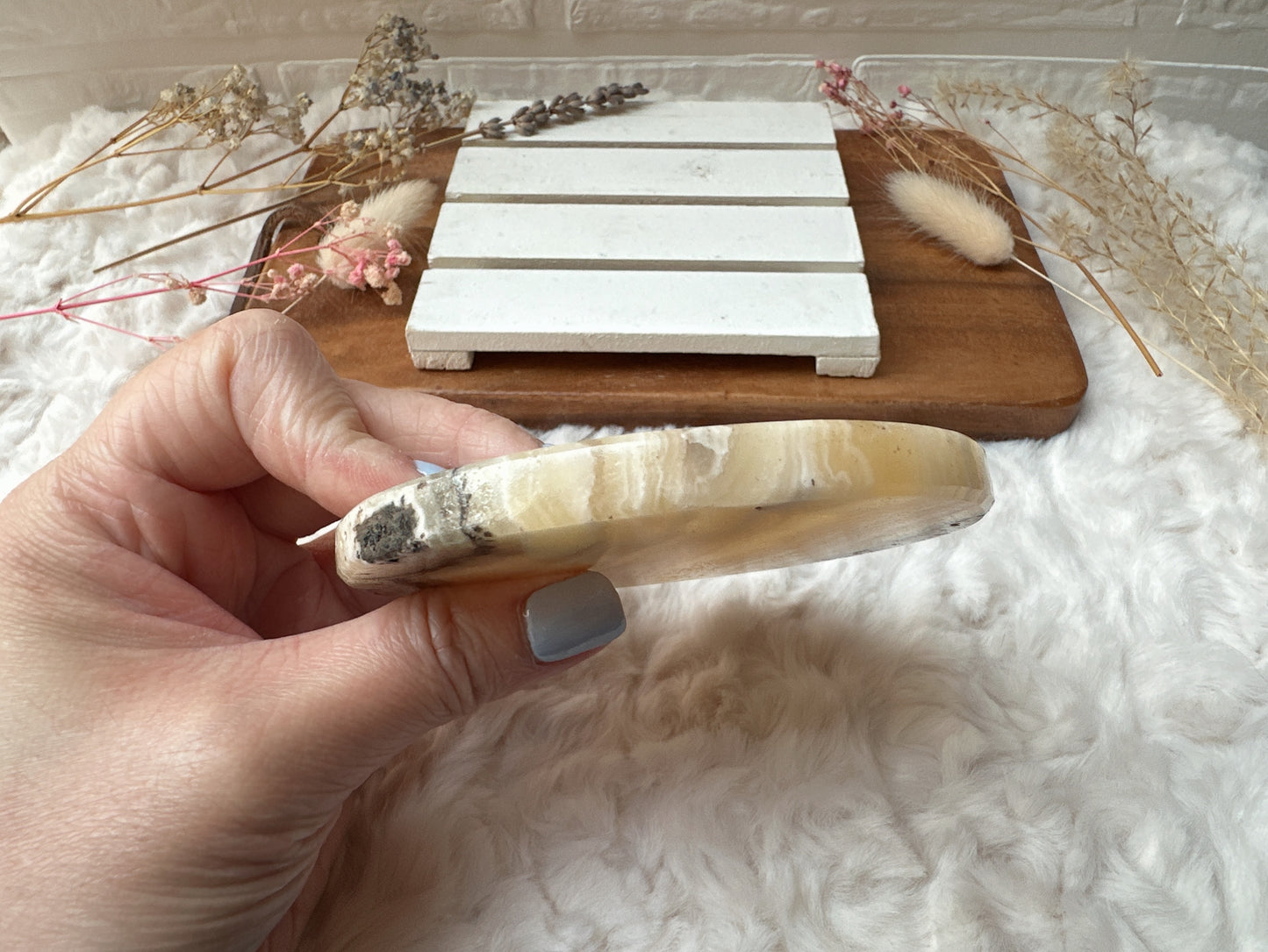 Zebra Onyx Round Slice