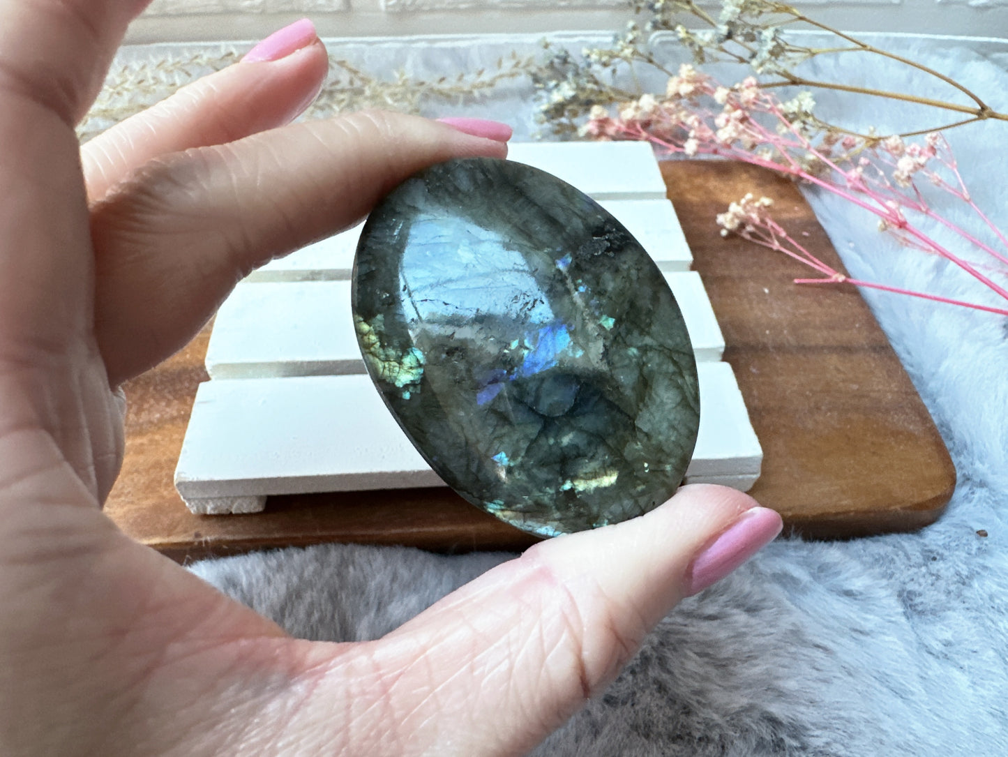 Labradorite Palm Stone