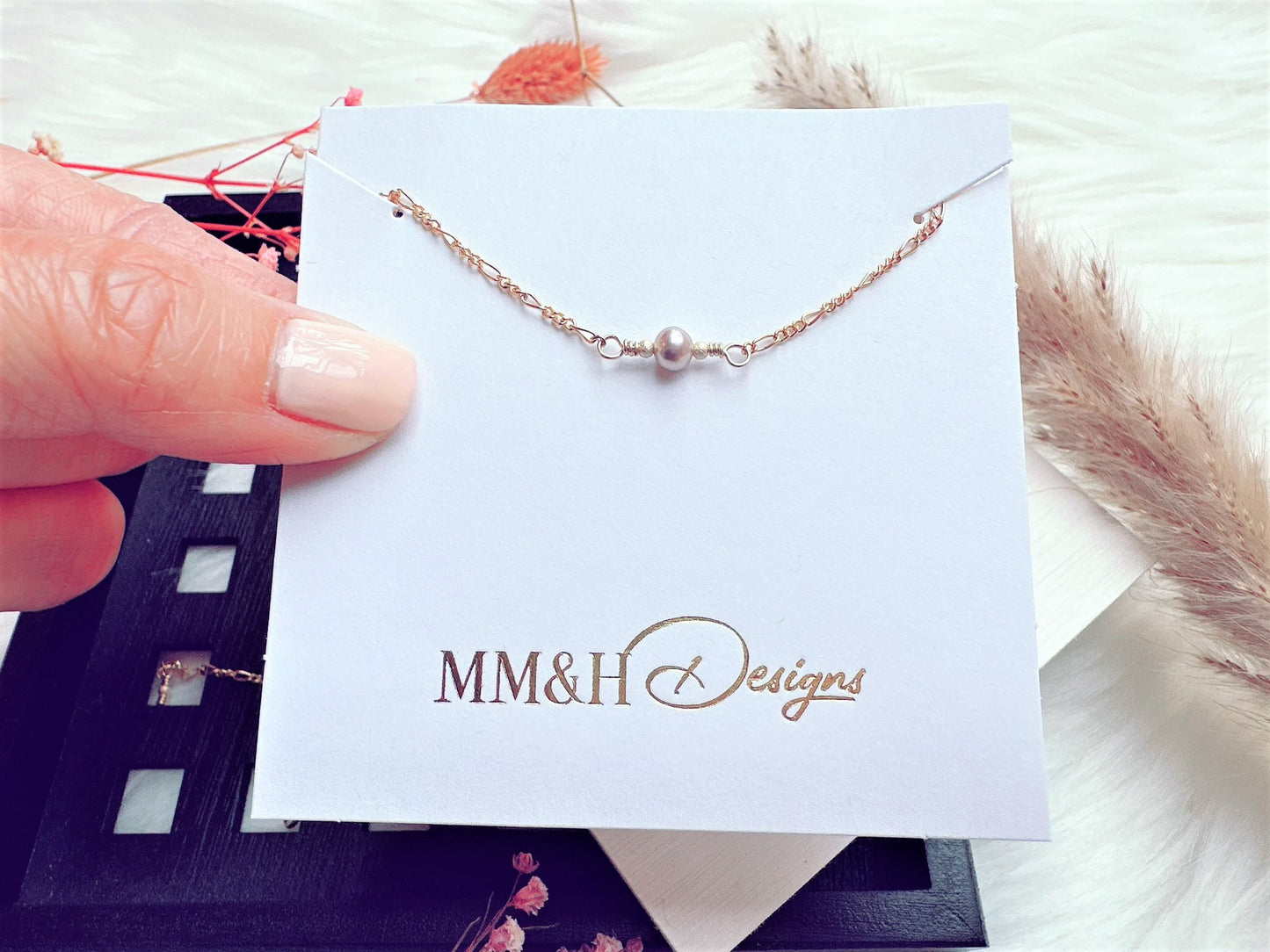 Delicate Lavender Freshwater Pearl Necklace