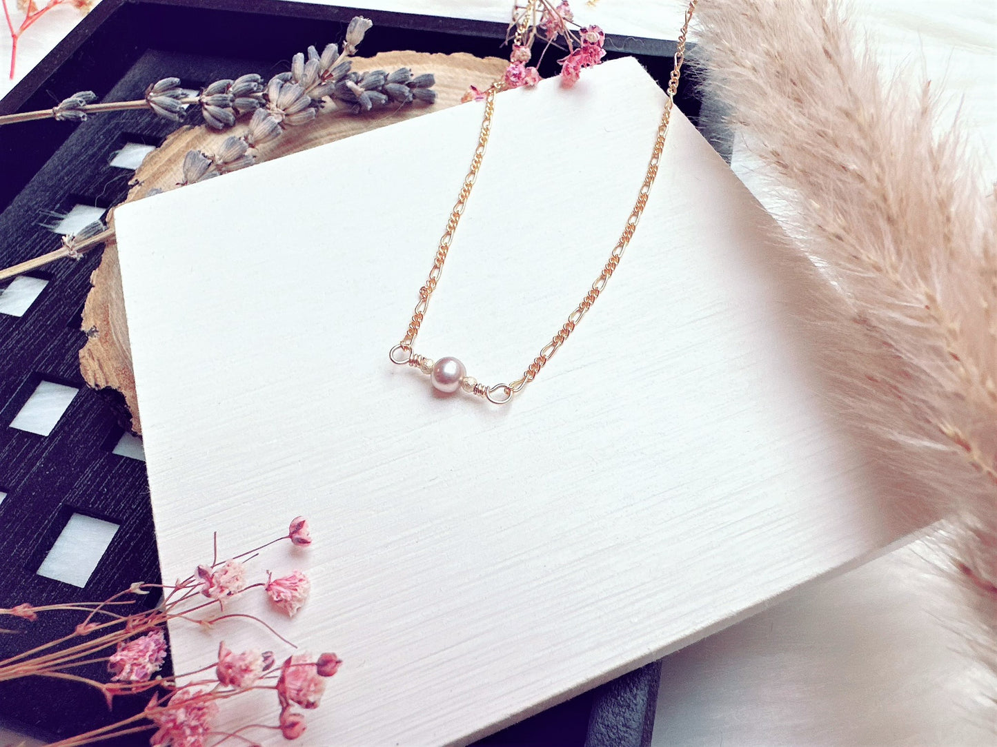 Delicate Lavender Freshwater Pearl Necklace