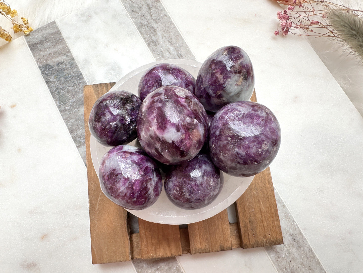 One Lepidolite Mica Tumble