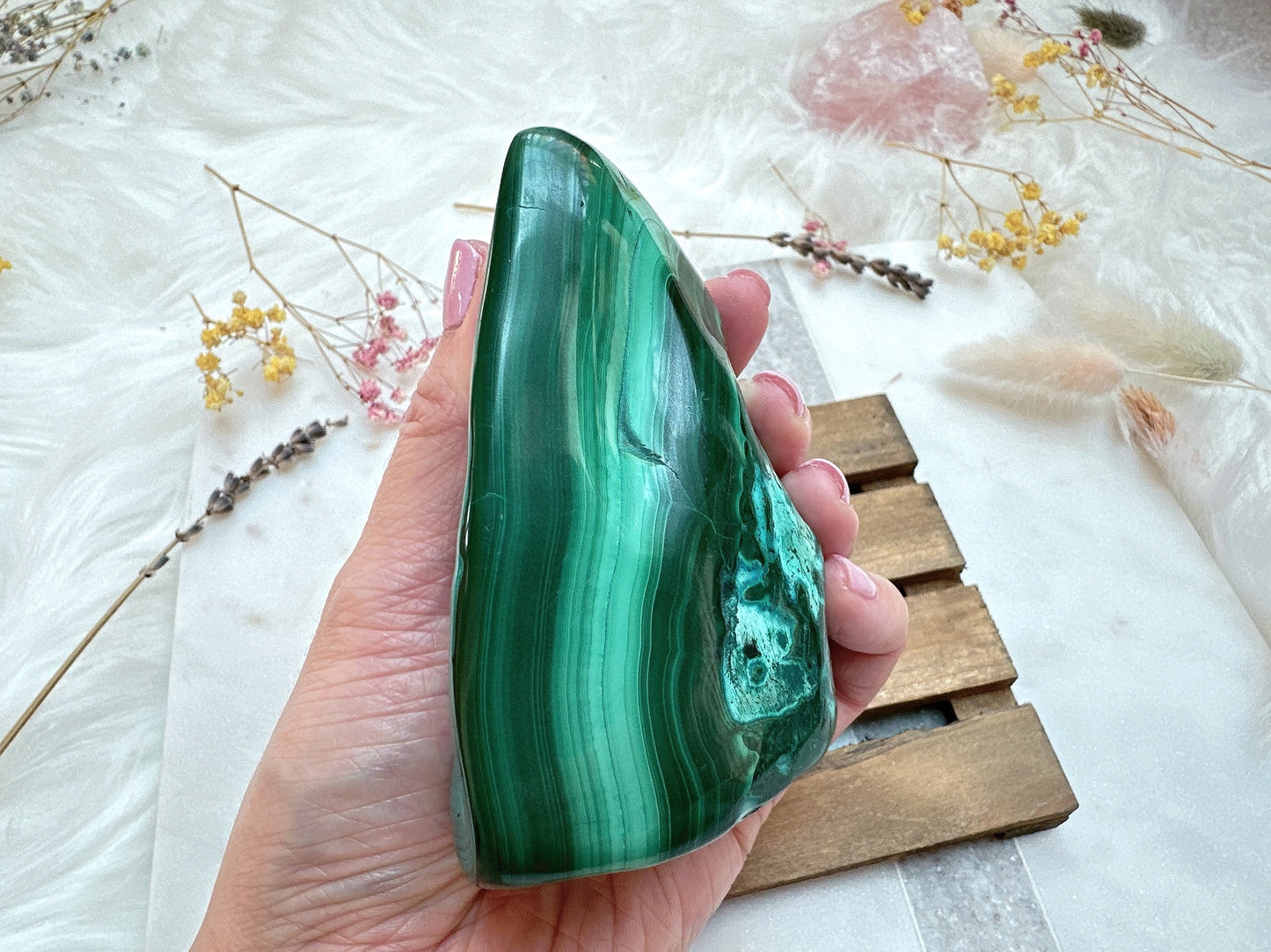 Malachite with Chrysocolla Free Form