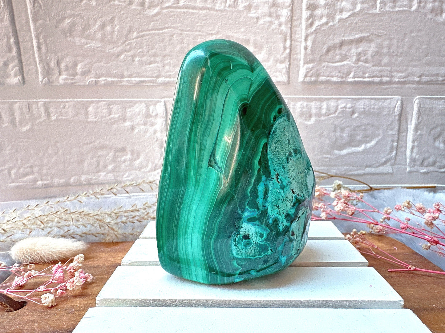 Malachite with Chrysocolla Free Form