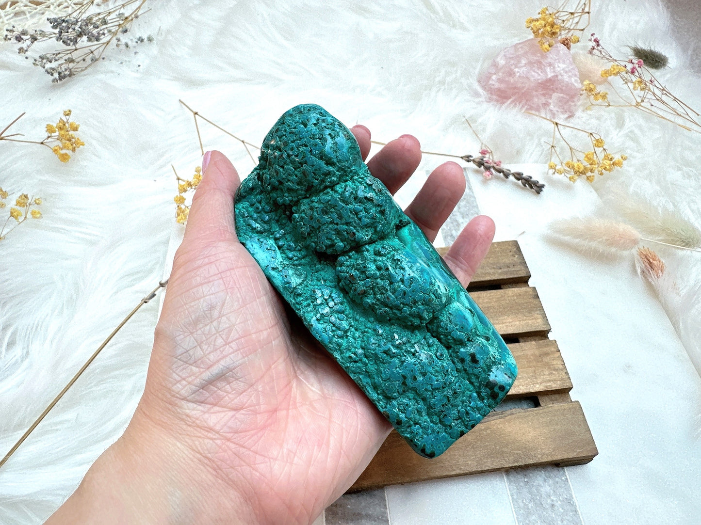 Malachite with Chrysocolla Free Form