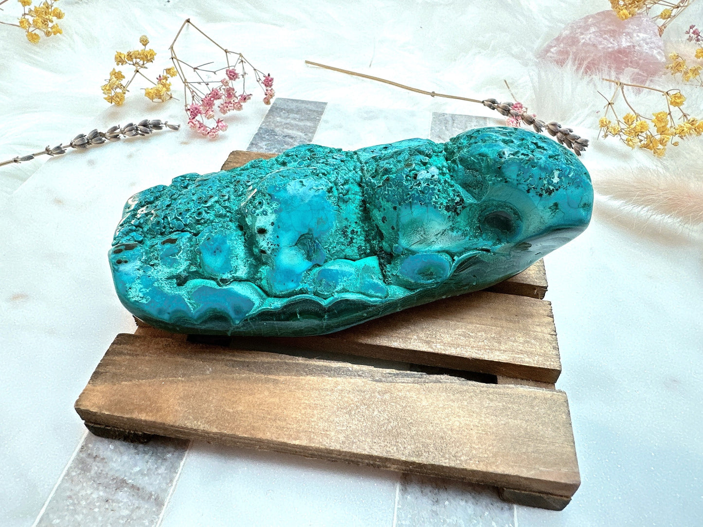 Malachite with Chrysocolla Free Form