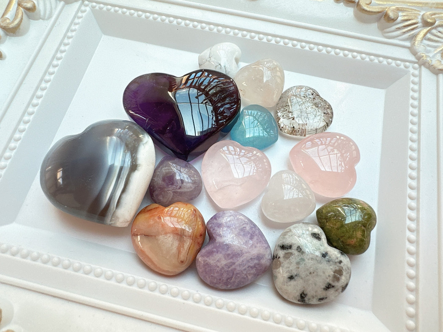 Crystal Hearts Confetti Scoop