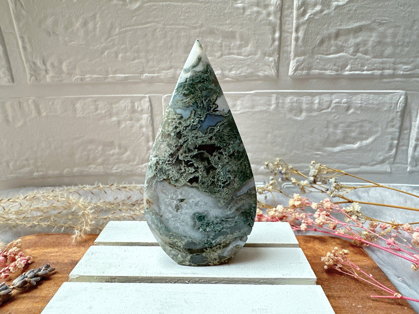 Moss Agate Flame