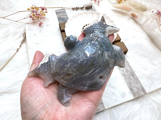 Moss Agate Sea Turtle