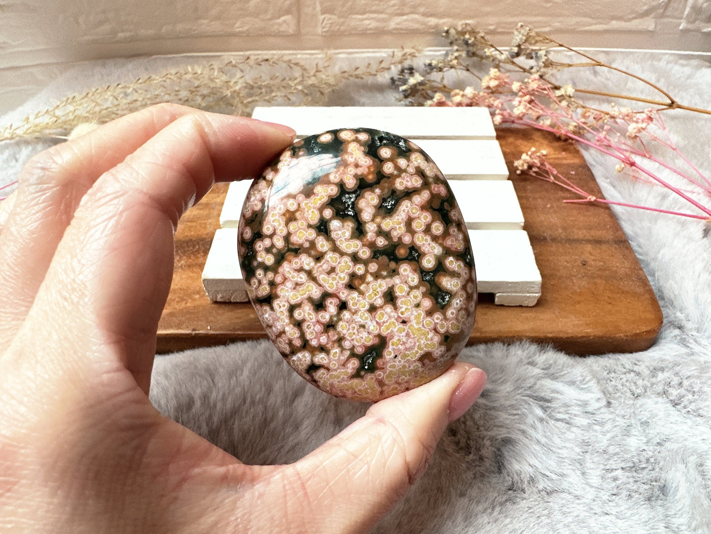 Ocean Jasper Palm Stone