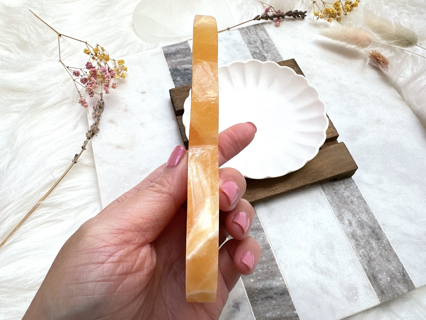 Orange Calcite Cat