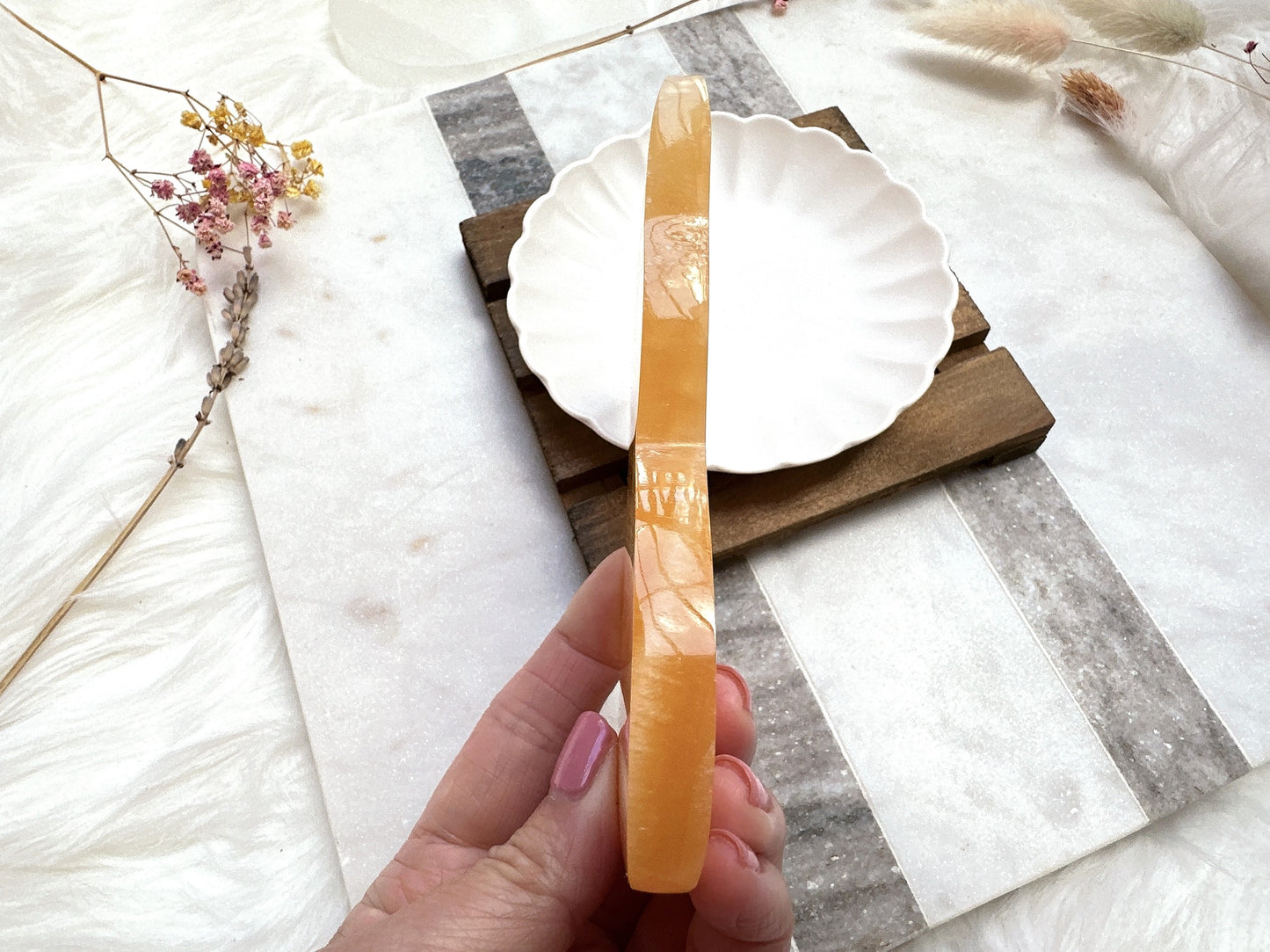 Orange Calcite Cat