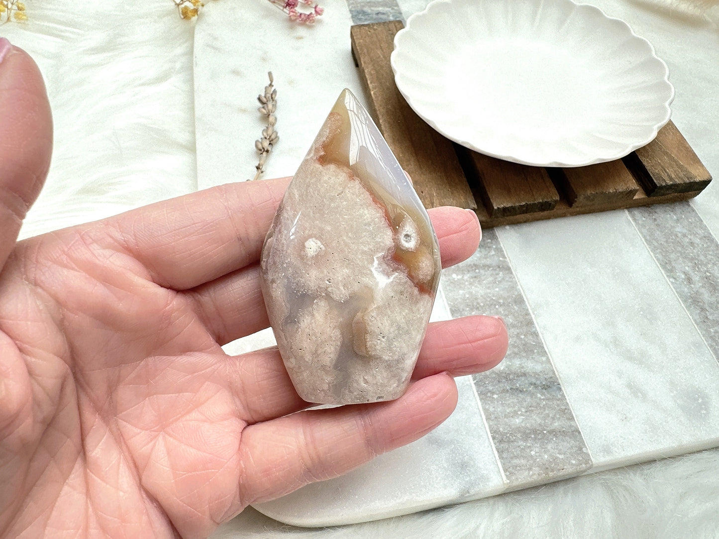 Small Flower Agate Flame