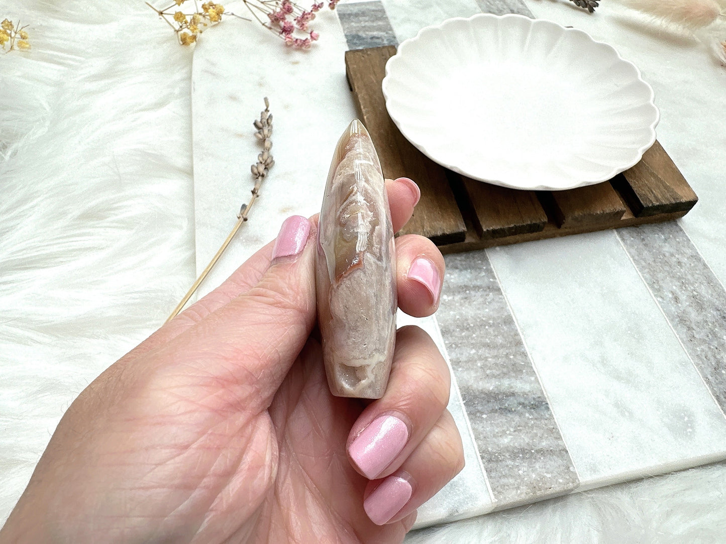 Small Flower Agate Flame