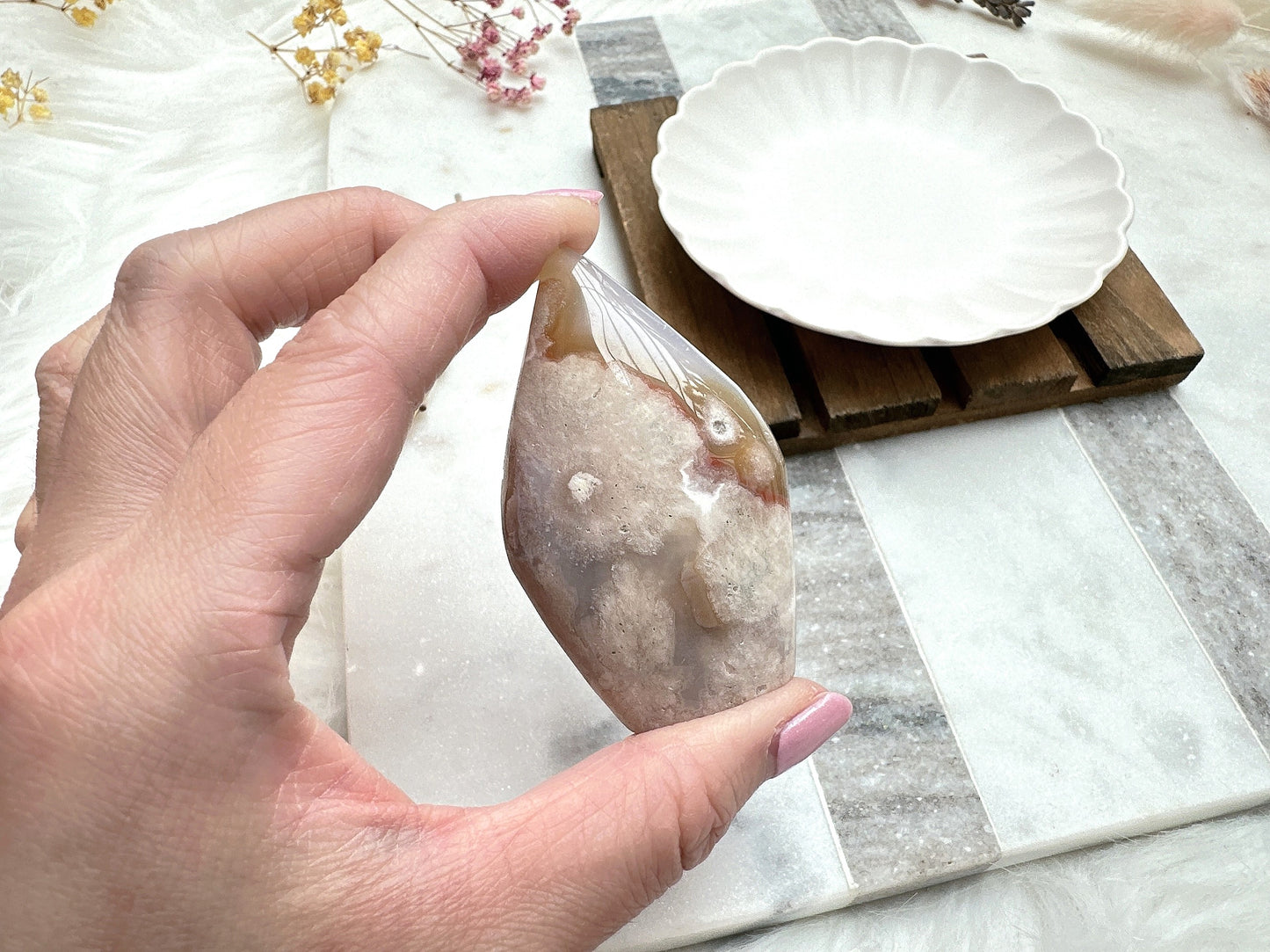 Small Flower Agate Flame