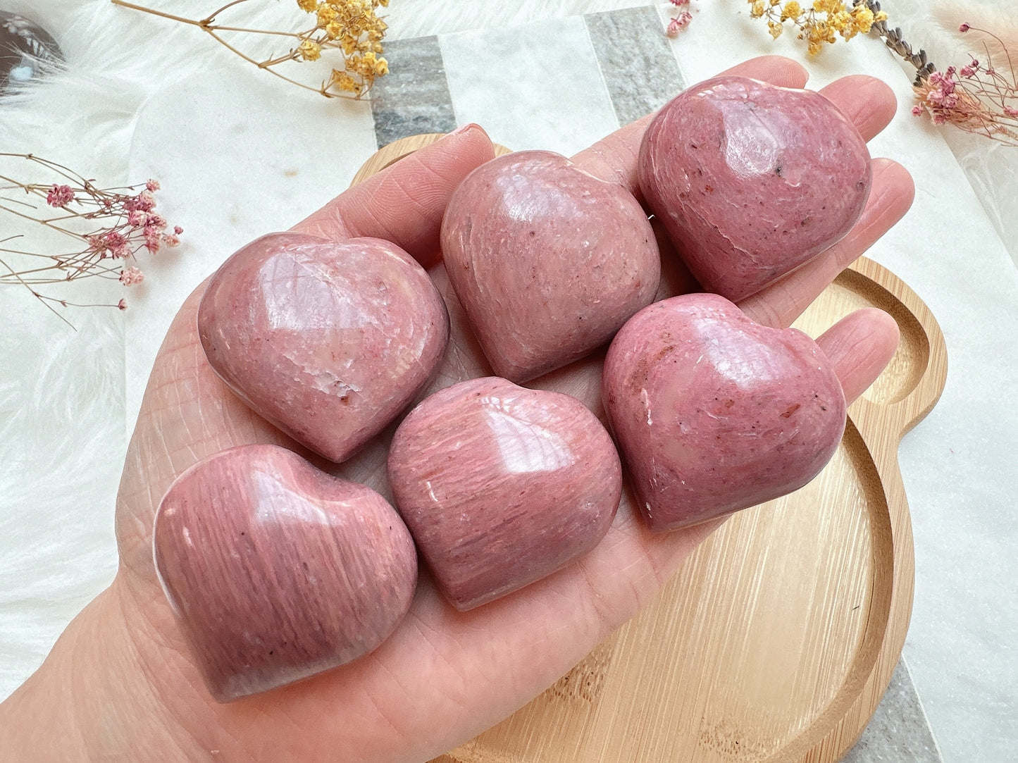 Pink Opal Heart
