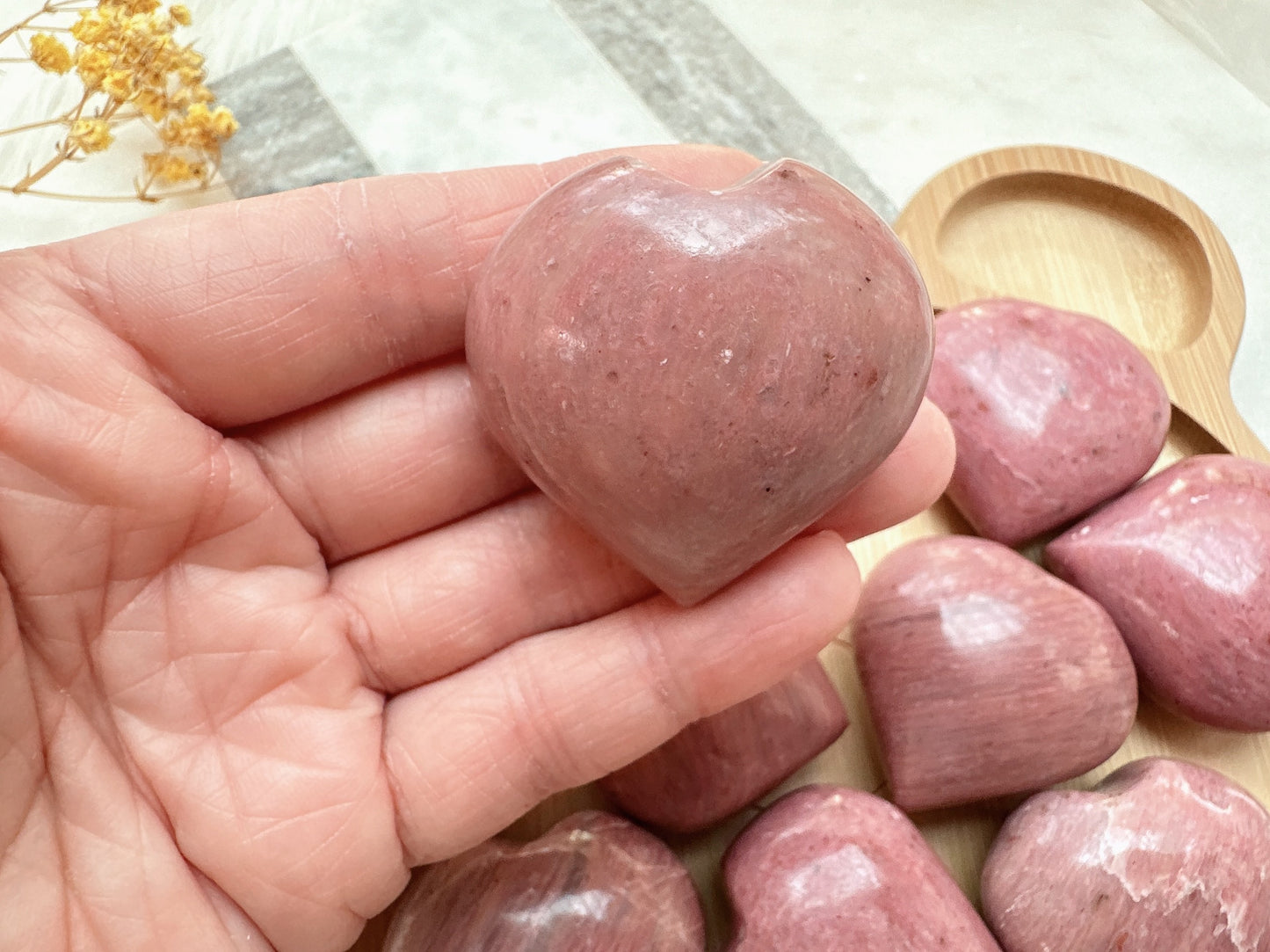 Pink Opal Heart