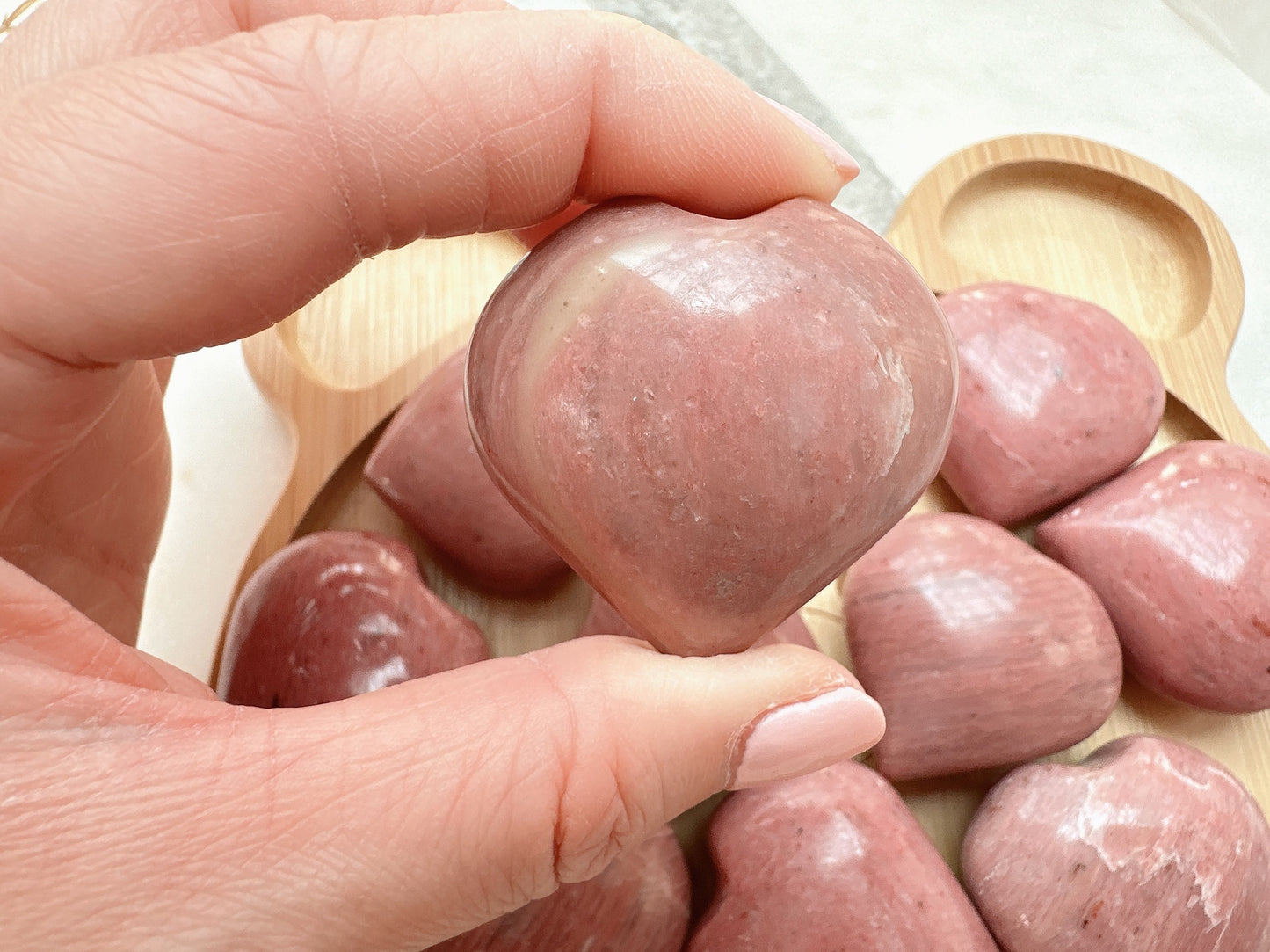 Pink Opal Heart