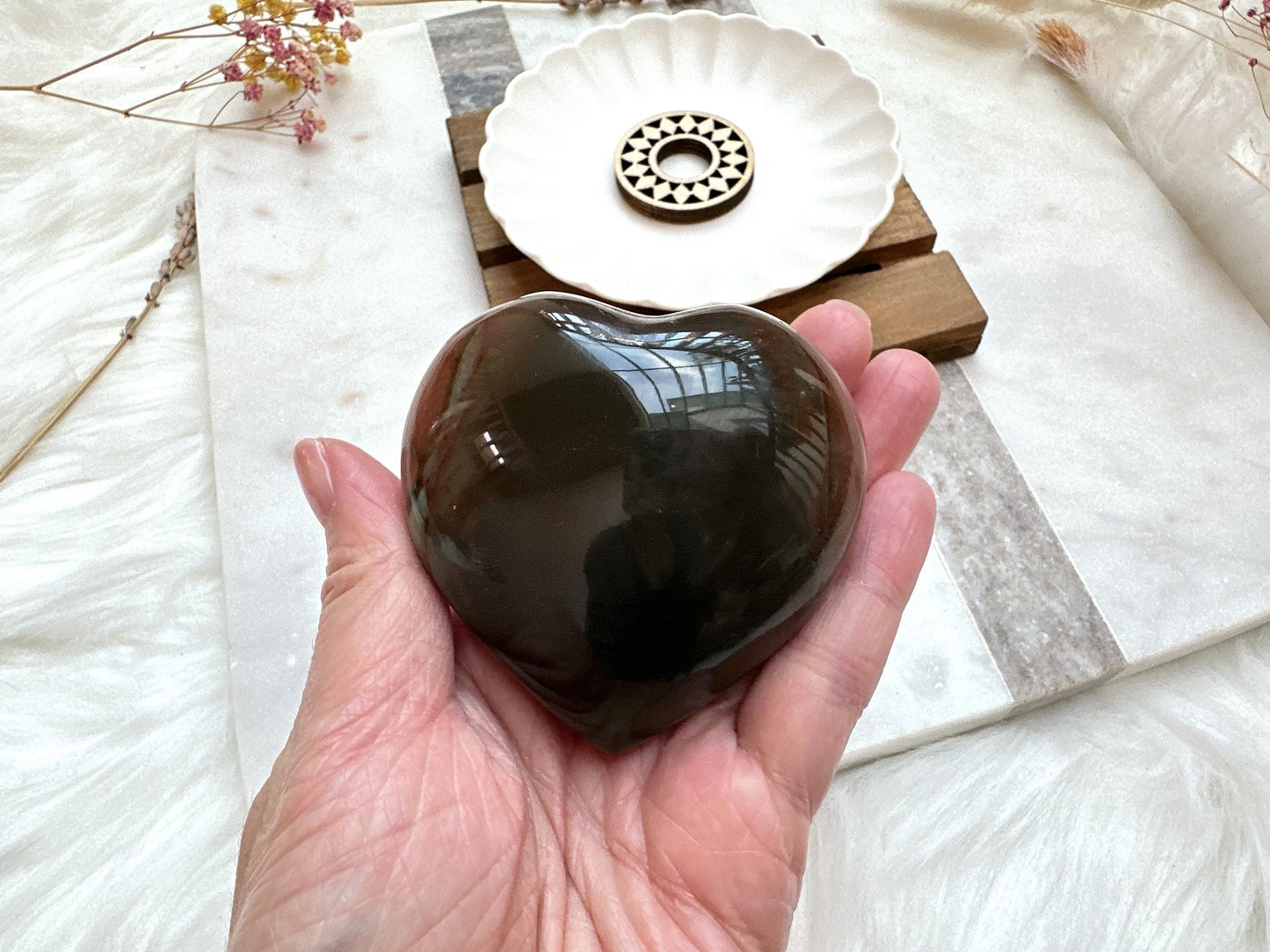 Polychrome Jasper Heart