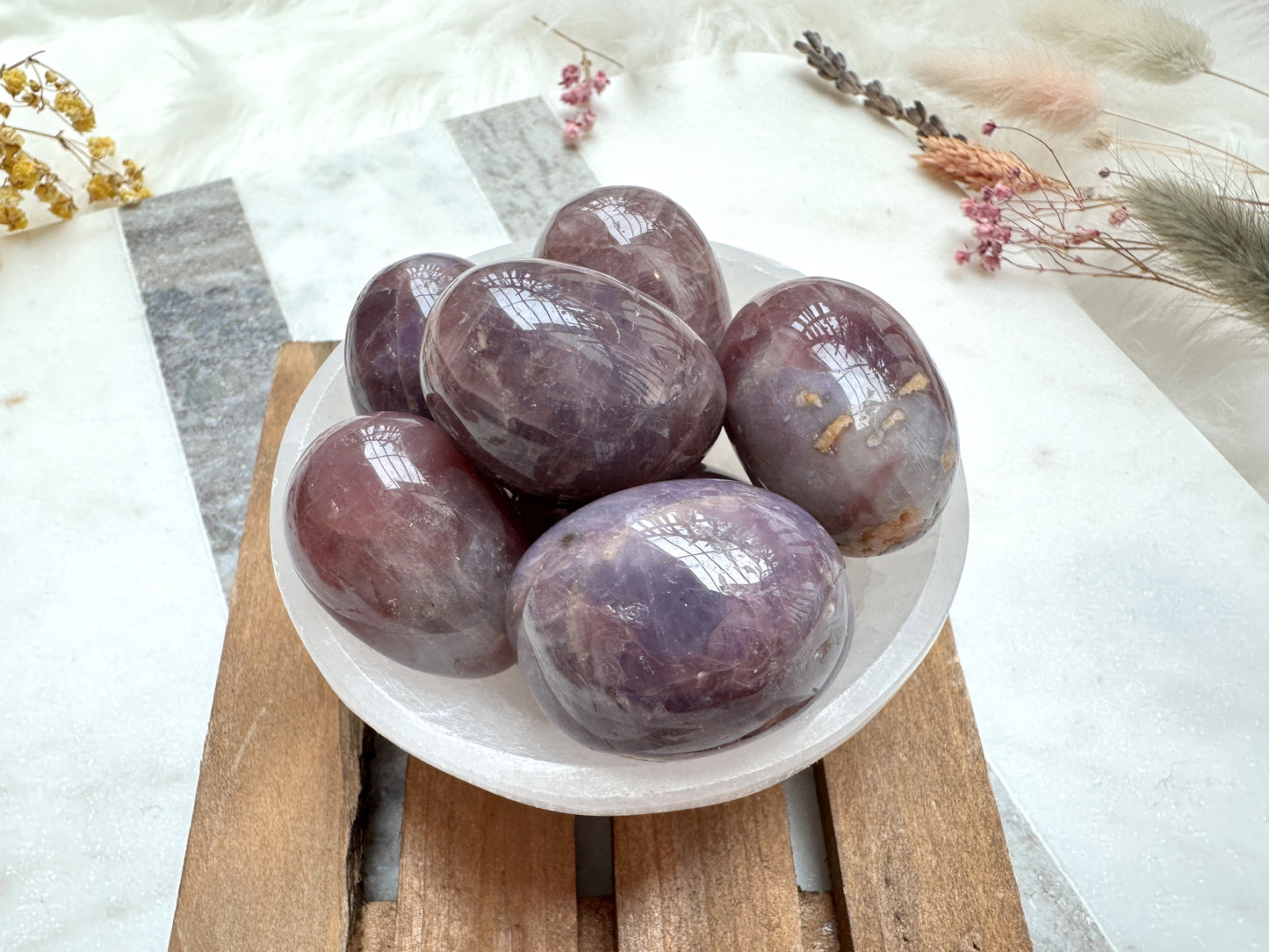 Purple Rose Quartz Tumble