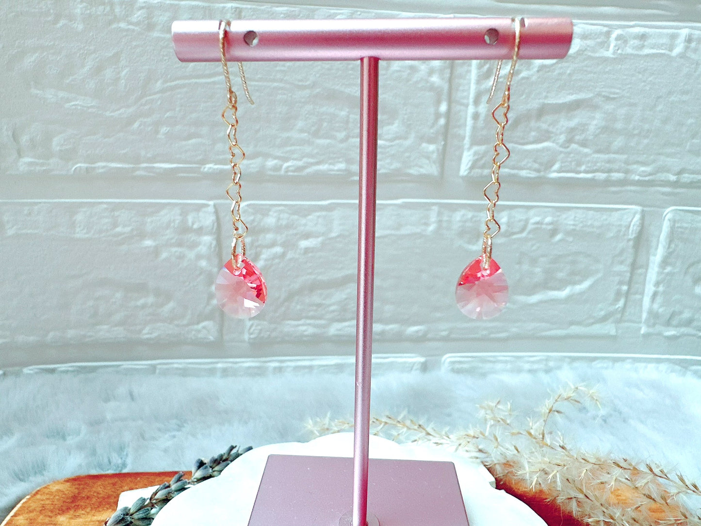 Crystal Pear Drop Earrings