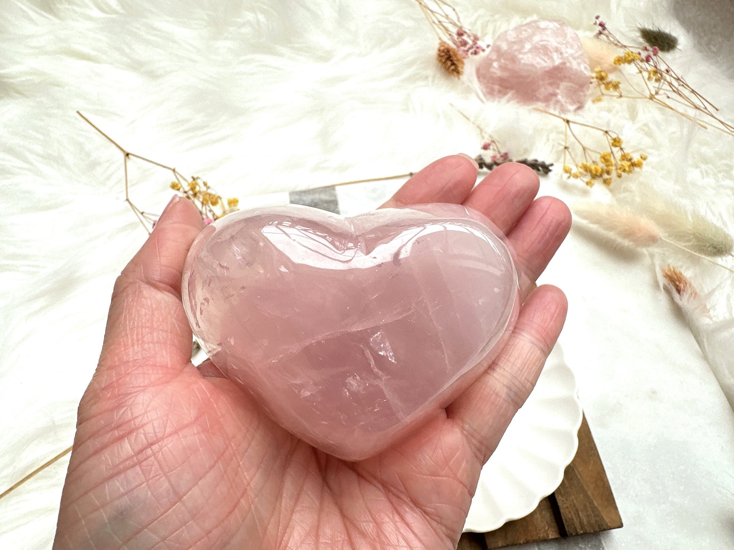 Small Rose Quartz Heart Bowl/Dish