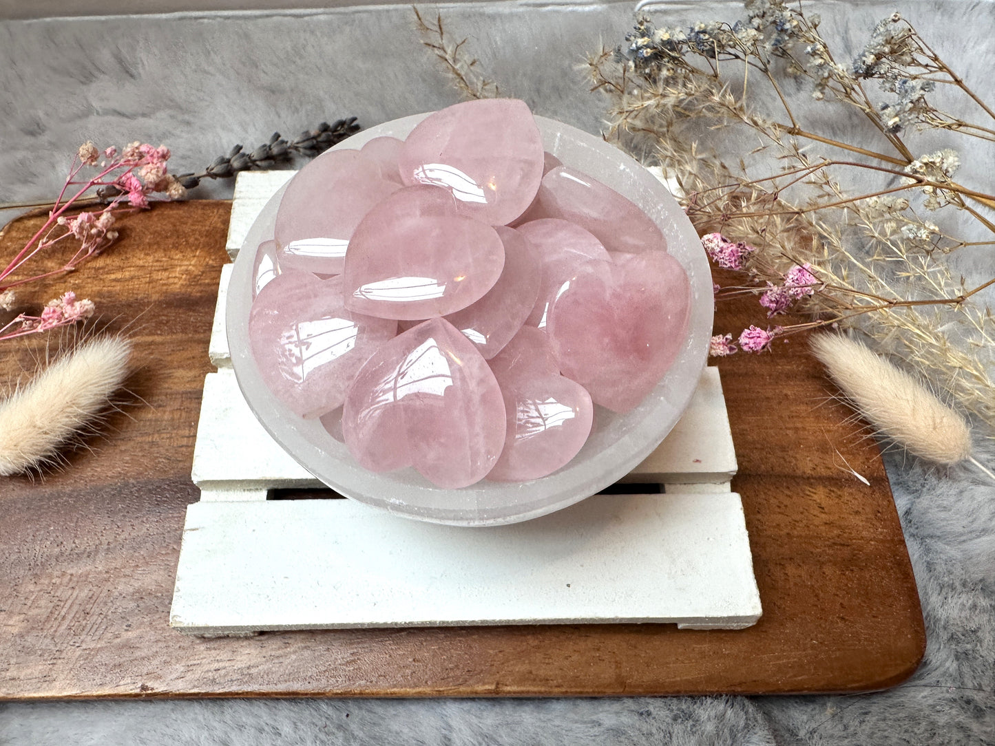 Mini Rose Quartz Crystal Heart