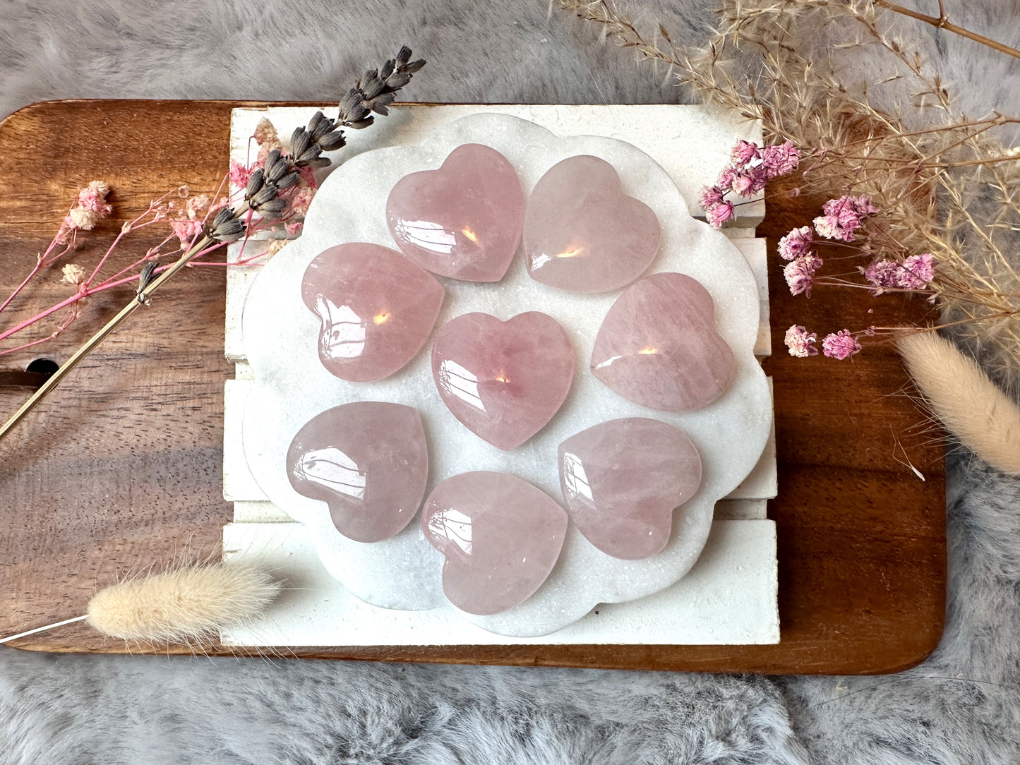 Mini Rose Quartz Crystal Heart