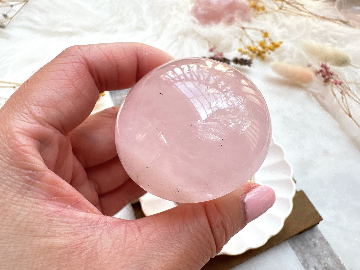 Rose Quartz Mushroom